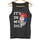 With Serbian Flag Es Ist In My Dna Serbe Genetic Tank Top