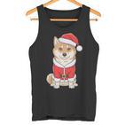 Shiba Inu Santa Claus Christmas Tank Top