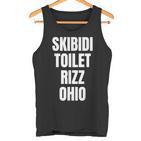 Skibidi Toilette Rizz Ohio Tank Top