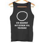 A Square With Extremely Tolerance Nerd Tank Top