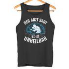 Table Tennis Doctor Says Unheilbar  Cool Ping Pong Tank Top