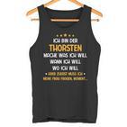 Thorsten First Name Tank Top