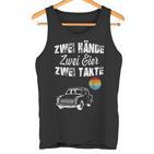 Trabi Ddr Two Stroke Two Eggs Two Hands  Tank Top