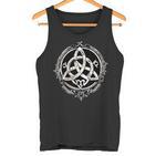 Triskele Triskel Triquetra Celtic Protective Rune Tank Top