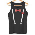 Valentine's Day Costume Hearts Bow Tie & Braces Tank Top