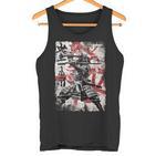 Vintage Samurai Mask Asia Japan Graffiti Tokyo Samurai Tank Top