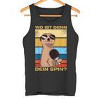 Where's Dein Spin Table Tennis Table Tennis Player Tank Top