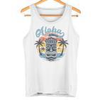 Aloha Hawaii Retro Sunset Tiki Hawaii Beachintage Tank Top