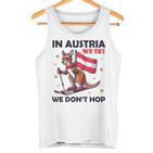 In Austria We Ski We Don't Hop Kangaroo Austria Tank Top