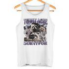 Belly Pain Survivor Raccoon Tank Top