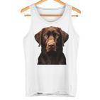 Brauner Labrador I Labrador Gesicht Tank Top