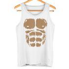 Carnival Costume Gorilla Aaffe Fancy Dress Carnival Brown Tank Top