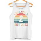 Children's 2Nd Birthday Legendary Since 2023Intage 2 Year Old Tank Top