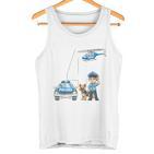 Children's 4Th Birthday Police Boy 4 Years  Tank Top