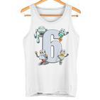 Children's 6 Years Birthday Robot And Technology Tank Top