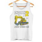 Children's Digger 2 Years Construction Site 2Nd Birthday Boys Tank Top