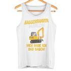 Children's Digger Driver Marlon Construction Site With Name Children's 80 Tank Top