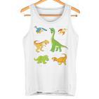 Children's Dinosaur Popular Dinos With Name Tank Top