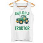 Children's Tractor Boys 3 Years 3Rd Birthday Boys Tractor Tank Top