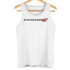 Dodge Wordmark Logo Gray Tank Top