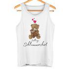 Favourite Teddy Bear Sleep With Heart Pyjamas Teddy Tank Top