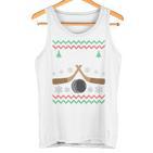 Happy Hockeydays Ice Hockey Fan Ugly Christmas Sweater Tank Top