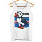 Iceland Iceland Flag Puffin Tank Top