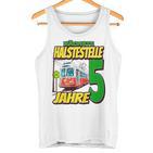 Ich Bin 5 Straßenbahnen Straßenbahn Children's Birthday Party Tank Top