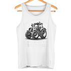 Ich Schnarche Nicht Spruch Farmer Farmer Tractor Blue Tank Top