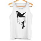 Casual Killer Whale Orca In Your Pocket Blue Tank Top