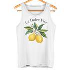 La Dolceita Lemon Italian Summer Limoncello Amalfi Coast Tank Top