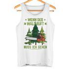 Long-Sleeved Lumberjack Wenn Der Wald Ruft Muss Ich Gehen Tank Top