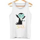 Mornings Suck Cute & Grumpy Morningampire Dm Gray Tank Top