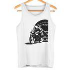 Motorcycle Heartbeat Biker Line Frequency Motorcycle Tank Top