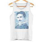 Nikola Tesla Illustration By Glitschika s Tank Top