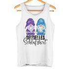 Official Sleep Gnome Christmas Nightdress Gray Tank Top