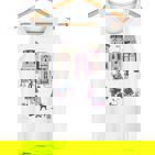 Paris France Fashion Shopping Retro Travel Souvenir Tank Top