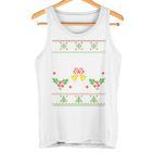 Peace I Come In Peace Matching Ugly Christmas Jumper Tank Top