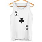 Playing Card Cross King Poker Card Game Carnival Costume Tank Top