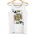 Playing Card King Of Clubs I Cross King S Tank Top