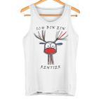 I Am A Reindeer Fun Christmas Gray Tank Top