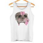 Sad Hamster Meme Drink Bottle Gray Tank Top