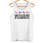 Scandinavia Flags Sweden Norway Denmark Finland Tank Top