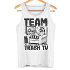 Team Trash Tv Raccoon Gray Tank Top