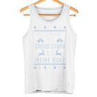 All I Want For Christmas Ist My Rest Blue Tank Top