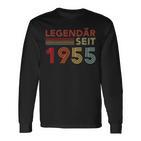 1955 Birthday Man 70Th Decoration 70S 70Th Birthday Langarmshirts