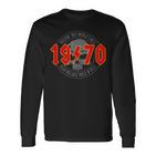 1970Intage Birthday Rock And Roll Heavy Metal Langarmshirts