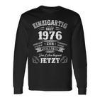 1976Intage Unique Since 1976 Birth Year 1976 Langarmshirts