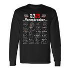 2025 Race Track Graphic For Motorsport Fans Langarmshirts