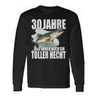 30 Jahre Und Noch Ein Toller Hecht Angler Birthday Langarmshirts